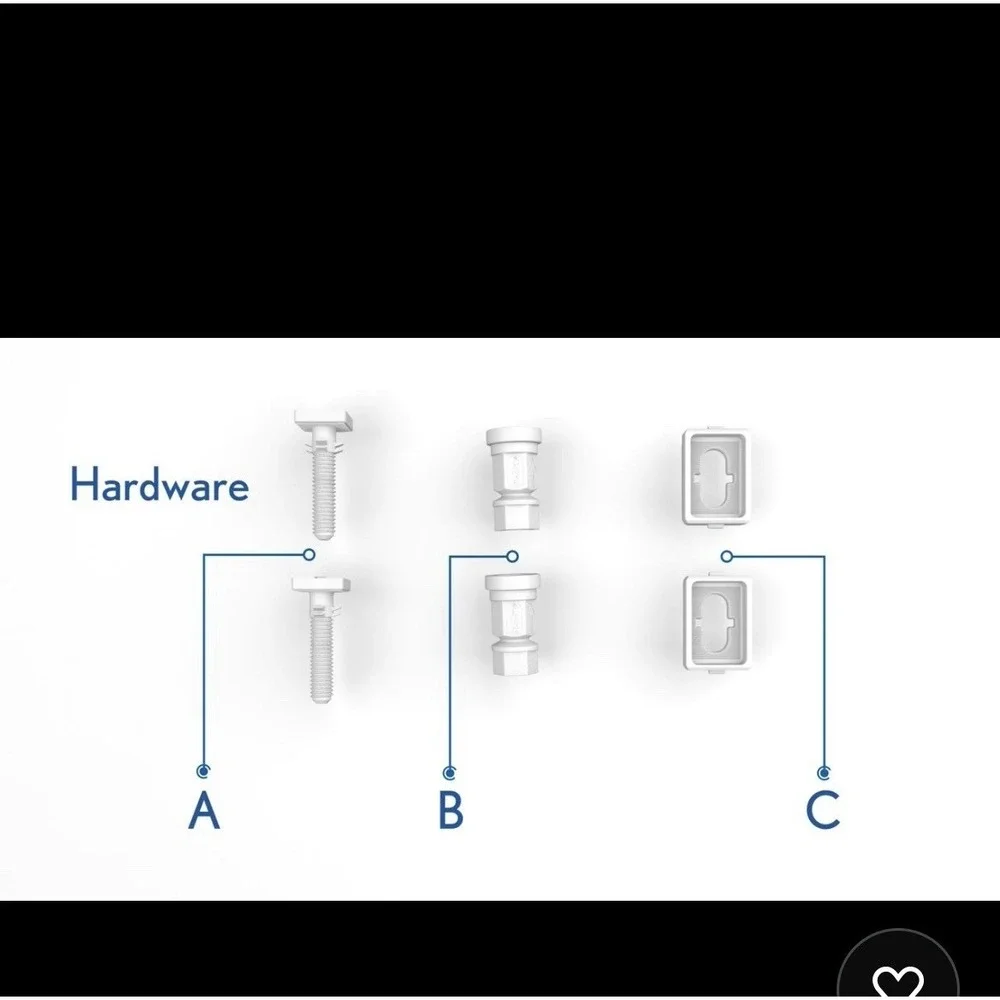Slow Close Toilet Seat Repair Kit Hinges Bottom Fitting Bolts Screws New